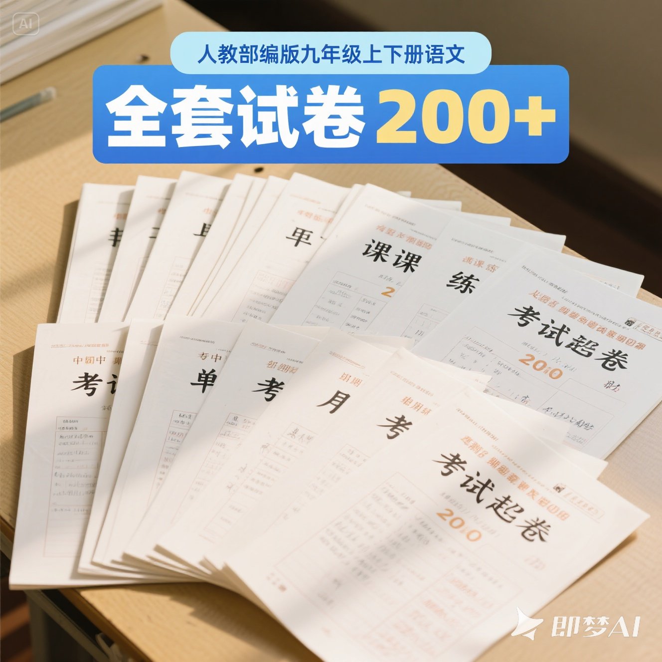 人教部编版九年级上下册语文 全套试卷 200+（习题、课课练、单元、月考、期中、期末、考试卷）
